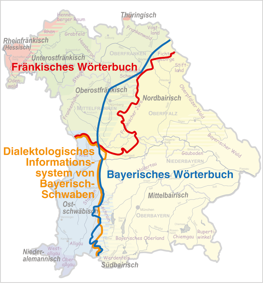 Bearbeitungsgebiet Digitales W rterbuch Von Bayerisch Schwaben